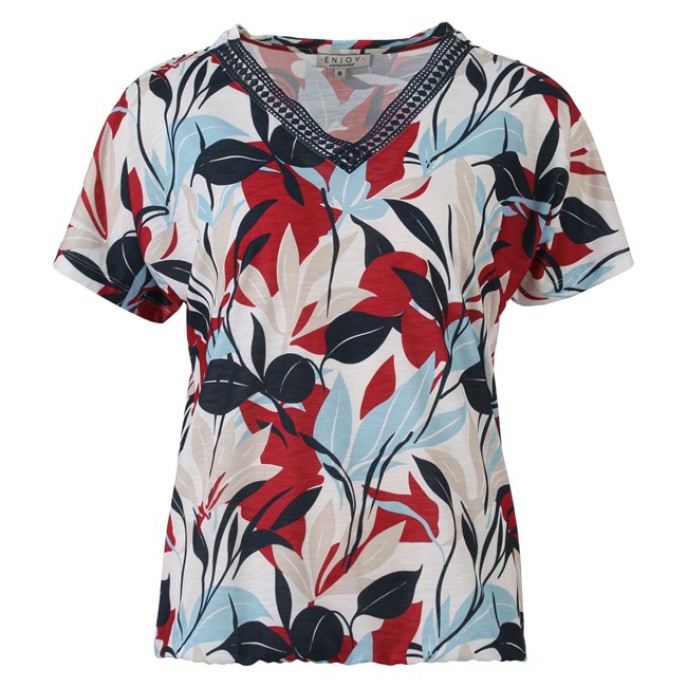 Enjoy T-shirt crochet 472875 Donker blauw